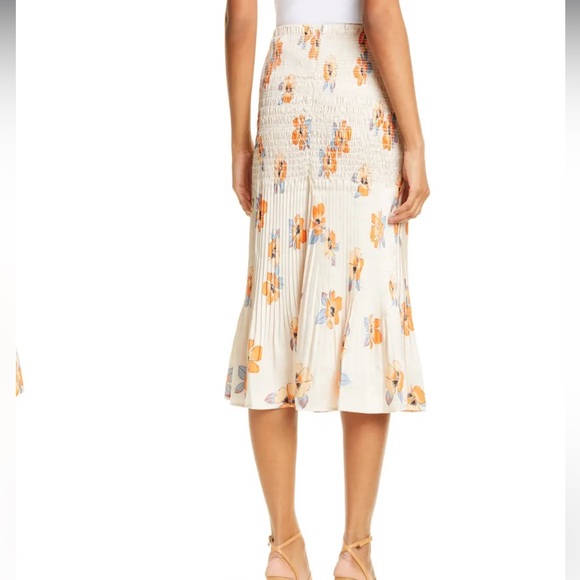 Nicholas Smocked Midi Skirt - Picture 4 of 11